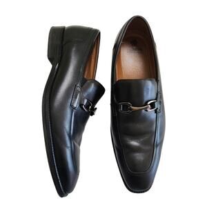 Johnston & Murphy Mens Richland Bit Loafer Size 12 Black Leather Cushion Comfort
